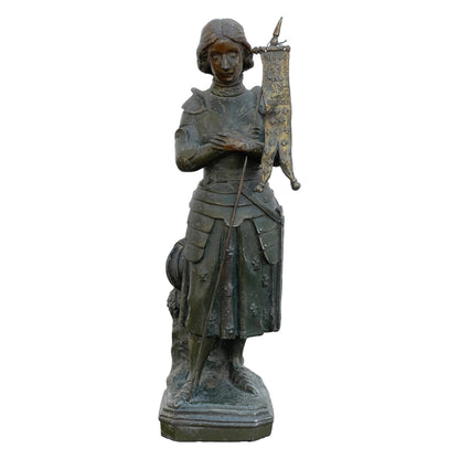Jeanne dArc - Beautiful Bronze Sculpture by D. Saudinos Ritouret - Free Shipping - Religious Art - French History - Feminism