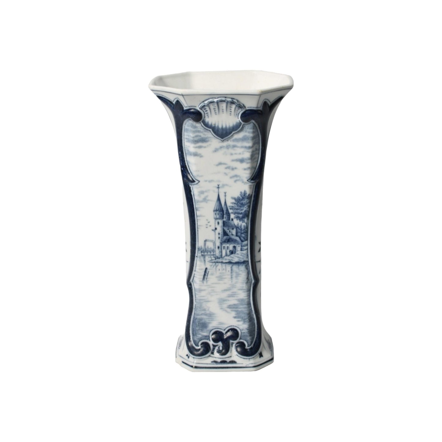 Prachtige Delftsblauwe Vaas - Traditioneel Nederlandse Vakmanschap - 20e Eeuw - Gratis Verzending - Home Decoration