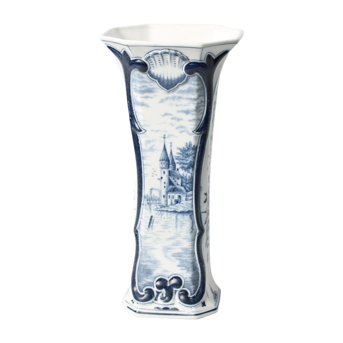 Prachtige Delftsblauwe Vaas - Traditioneel Nederlandse Vakmanschap - 20e Eeuw - Gratis Verzending - Home Decoration