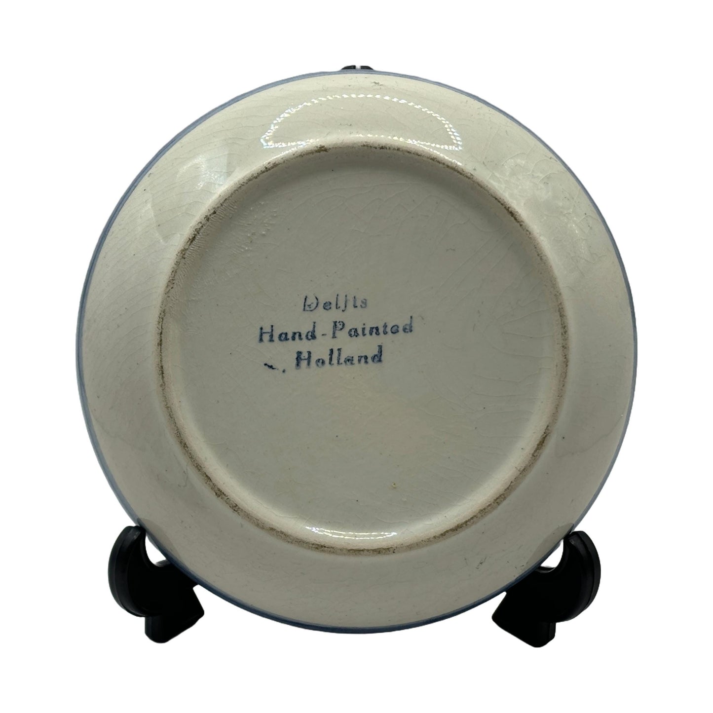 Prachtig Delfts Blauw Schaaltje met Traditioneel Design - Handgeschilderd - Perfecte Conditie - 6 cm Hoog, 13 cm Diameter  Gratis Verzending