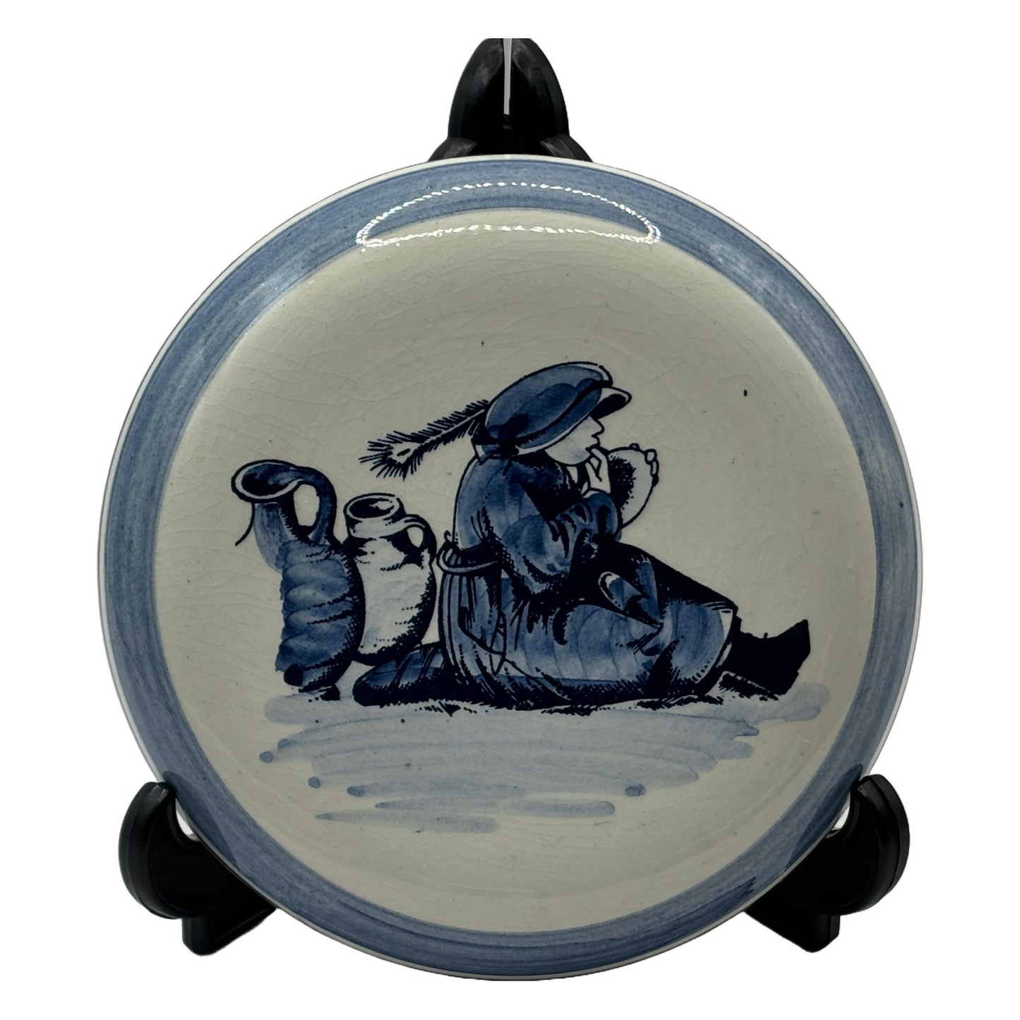 Prachtig Delfts Blauw Schaaltje met Traditioneel Design - Handgeschilderd - Perfecte Conditie - 6 cm Hoog, 13 cm Diameter  Gratis Verzending