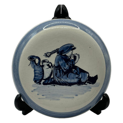 Prachtig Delfts Blauw Schaaltje met Traditioneel Design - Handgeschilderd - Perfecte Conditie - 6 cm Hoog, 13 cm Diameter  Gratis Verzending