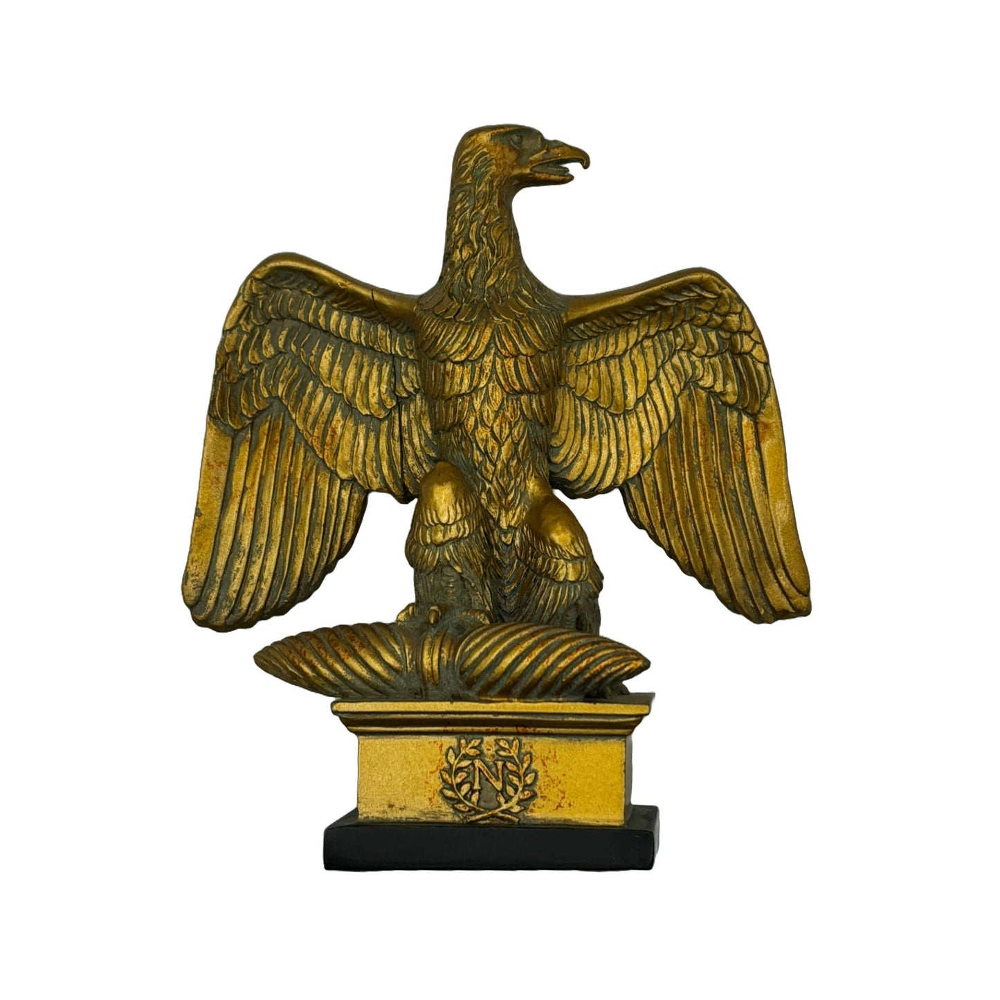 Schitterend Napoleonisch Adelaar Beeld - Handgemaakt - Symbool van Kracht en Macht - 14 cm Hoog - Perfecte Staat - Historisch Verzamelobject