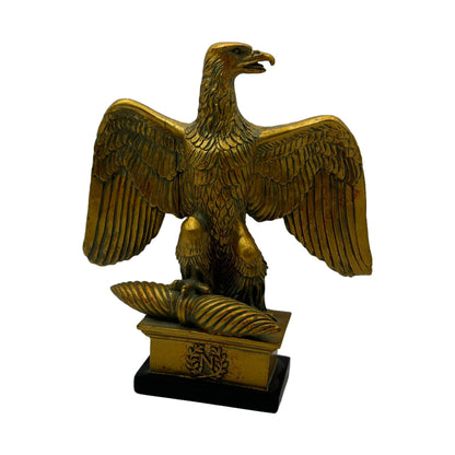 Schitterend Napoleonisch Adelaar Beeld - Handgemaakt - Symbool van Kracht en Macht - 14 cm Hoog - Perfecte Staat - Historisch Verzamelobject