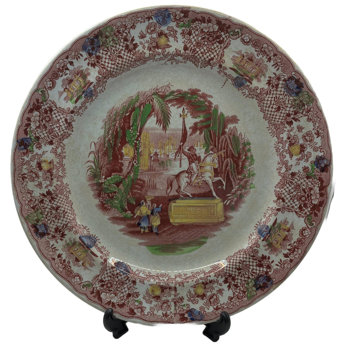 Beautiful Porcelain Plate by Petrus Regout - Oriental Line - 26.5 cm - Historical Collectible
