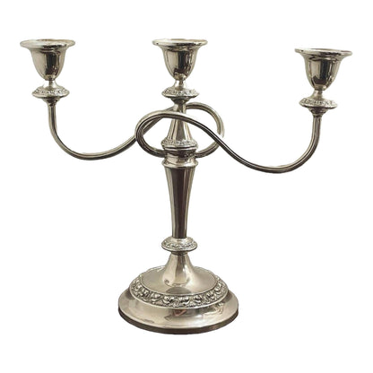 Elegante Vintage Zilveren Kandelaar Set - Lanthe van Engeland - Jaren 1950