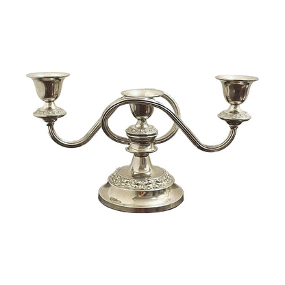 Elegante Vintage Zilveren Kandelaar Set - Lanthe van Engeland - Jaren 1950