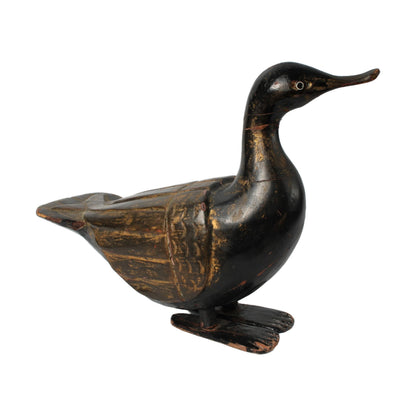 Handgemaakt Houten Beeld van een Chinese Lakeend - Traditioneel Houtsnijwerk - Trouw en Harmonie - Gratis Verzending - Home Decoration