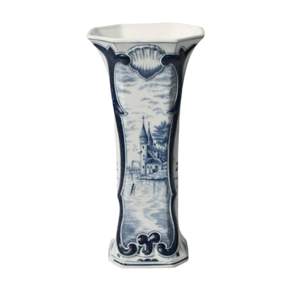 Prachtige Delftsblauwe Vaas - Traditioneel Nederlandse Vakmanschap - 20e Eeuw - Gratis Verzending - Home Decoration
