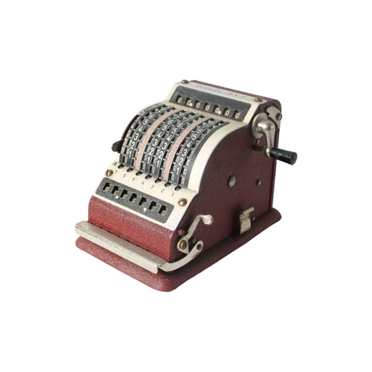Vintage mechanische rekenmachine Resulta DS-7, jaren 1950-1960, Duitse kantoorcalculator