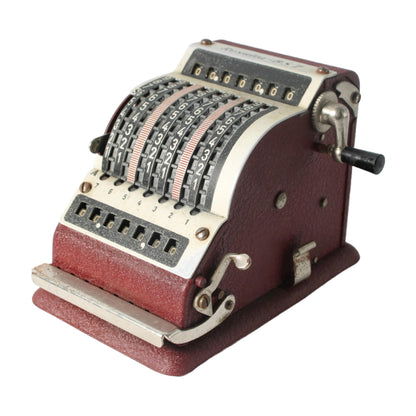 Vintage mechanische rekenmachine Resulta DS-7, jaren 1950-1960, Duitse kantoorcalculator