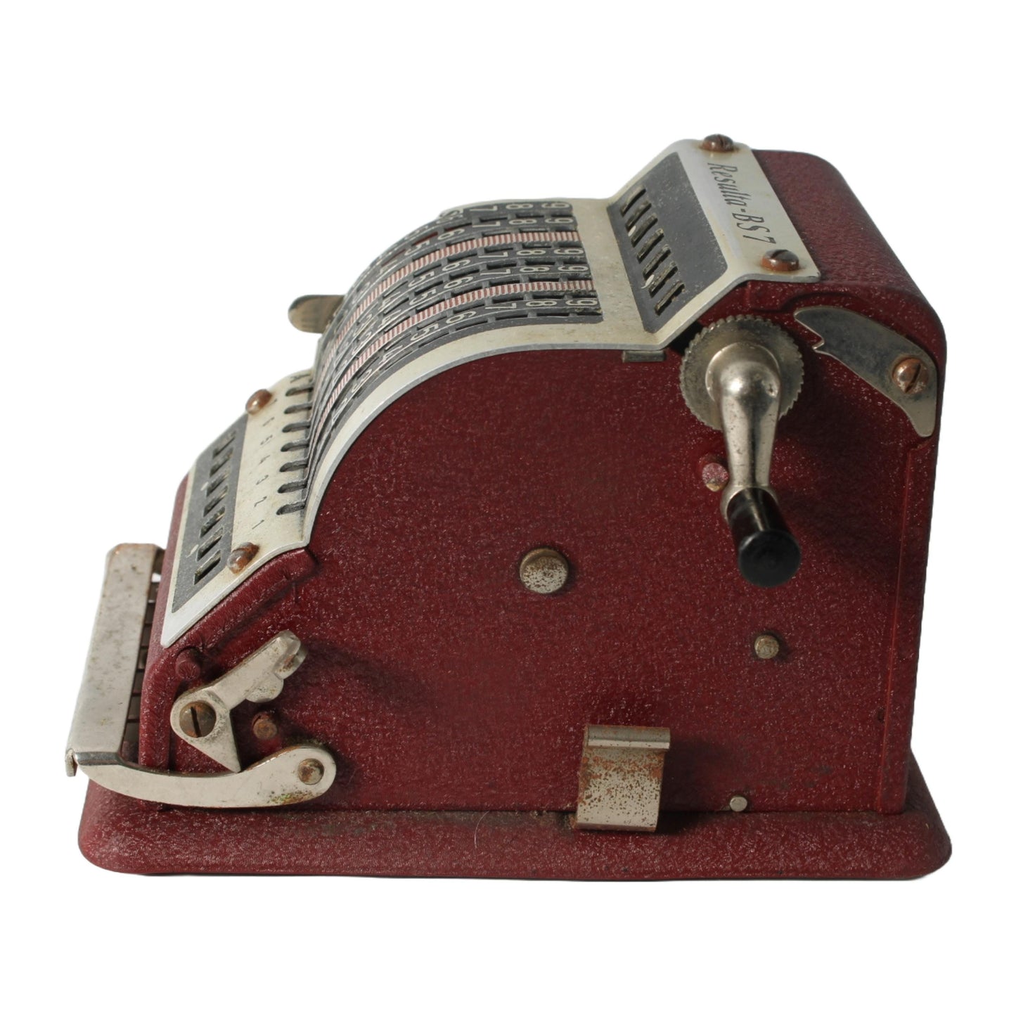 Vintage mechanische rekenmachine Resulta DS-7, jaren 1950-1960, Duitse kantoorcalculator