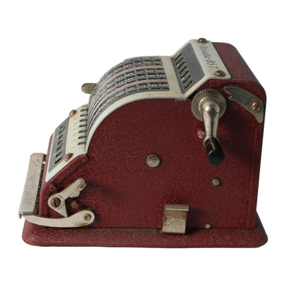 Vintage mechanische rekenmachine Resulta DS-7, jaren 1950-1960, Duitse kantoorcalculator