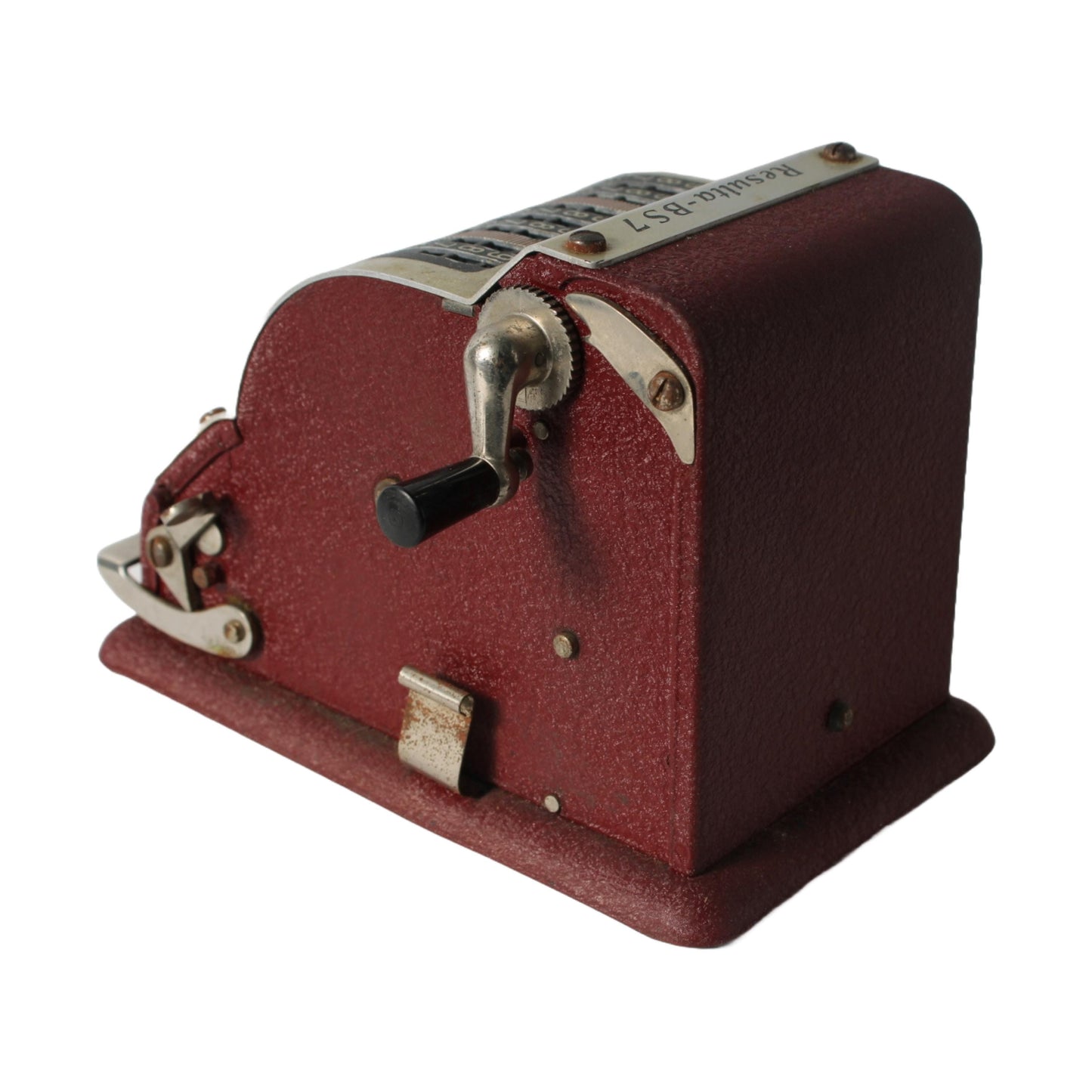 Vintage mechanische rekenmachine Resulta DS-7, jaren 1950-1960, Duitse kantoorcalculator