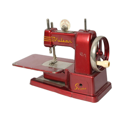 Vintage Vulcan Senior Child's Sewing Machine with Original Box - Collectible Miniature Metal Sewing Machine - 1950s Toy - Gratis Verzending