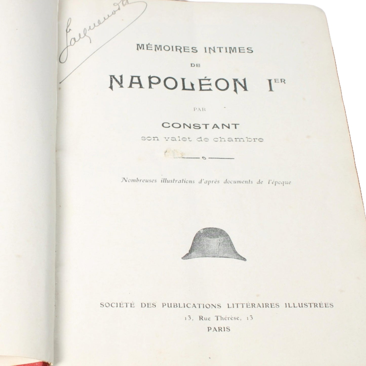 Set van 2 - Delen Memoires Intimes de Napoleon 1er door Constant - Gratis Verzending - Zeldzaam boek
