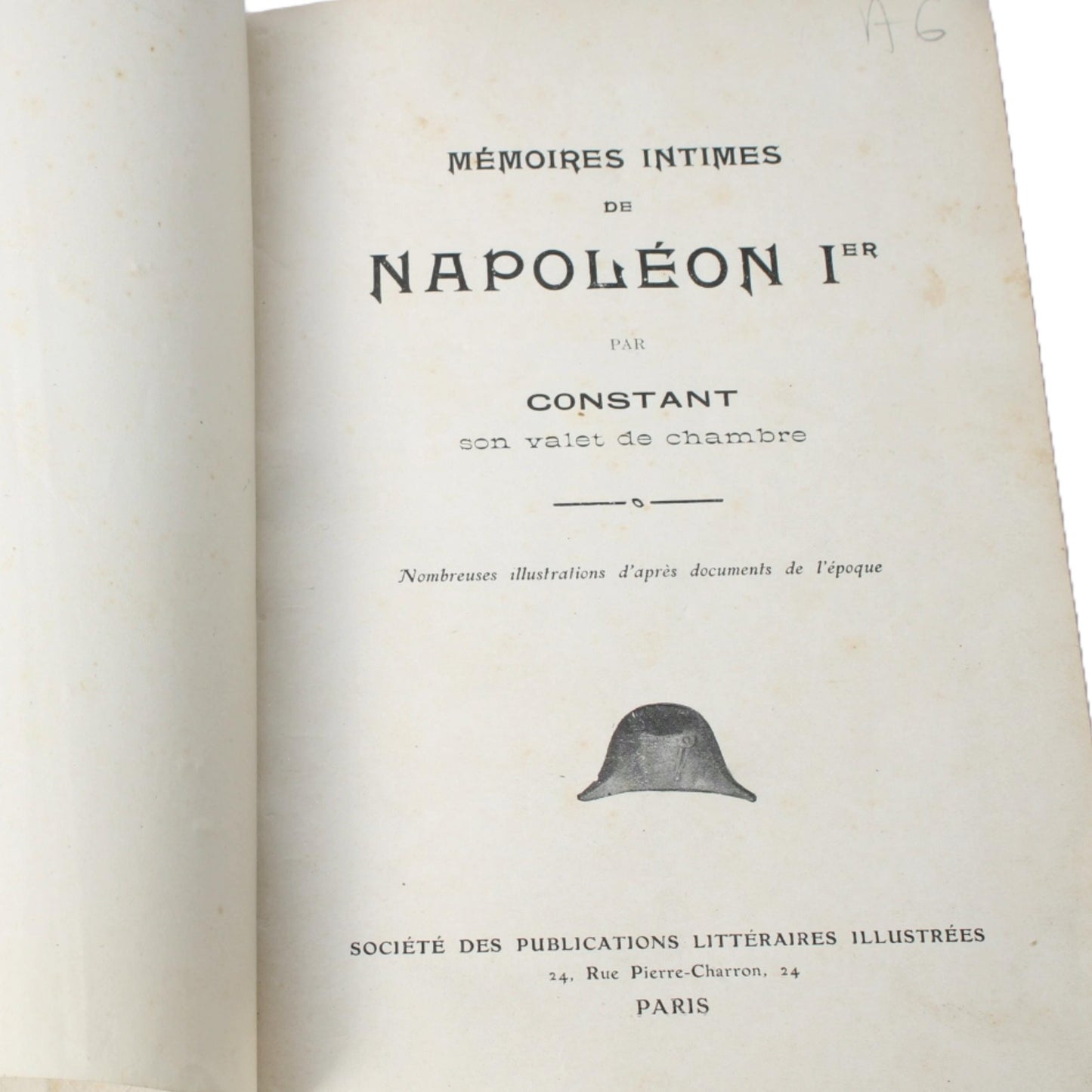 Set van 2 - Delen Memoires Intimes de Napoleon 1er door Constant - Gratis Verzending - Zeldzaam boek