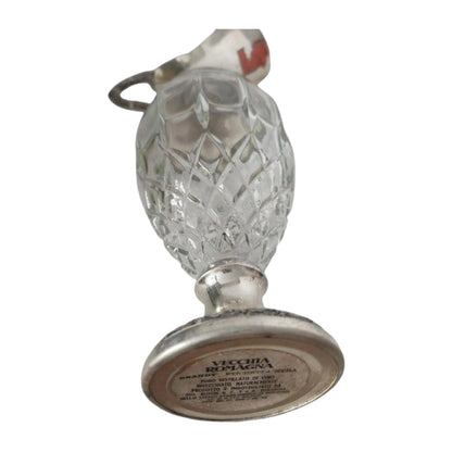 Vintage Brandy Karaf van Verzilverd Metaal en Geslepen Kristal, Gio. Buton, Bologna, Italië, Circa 1950-1960, Gratis Verzending