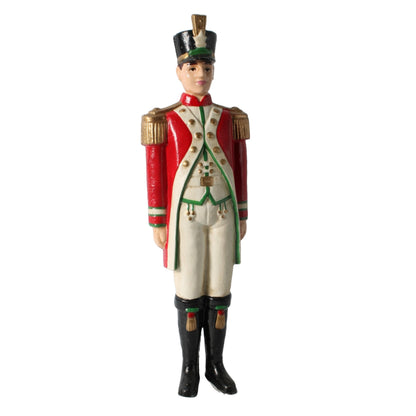 Authentiek Gietijzeren Beeld van Militaire Officier, Decoratief en Historisch, 40 cm Hoog, deurstop, gratis verzending.