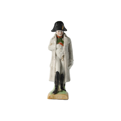 Antiek porseleinen Napoleon beeldje van Kister Scheibe Alsbach, Duitsland, ca. 1900, iconisch hand-in-jas pose, gratis verzending
