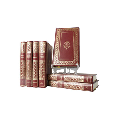 Luxe Lederen Boekenreeks van Klassieke Literatuur - Gelimiteerde Editie Collectie - Franstalig - Decoratieve boeken - Gratis Verzending