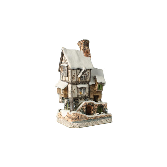 Authentieke David Winter Cottage "Old Joes Beetling Shop" 1993, handgemaakt, vintage miniatuurhuisje, zeldzaam verzamelobject