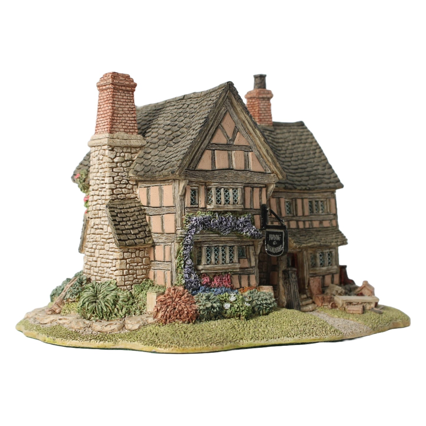 Zeldzame Lilliput Lane Junk and Disorderly cottage, handgemaakt miniatuurhuisje, vintage uit 1993, Engelse nostalgie, verzamelobject