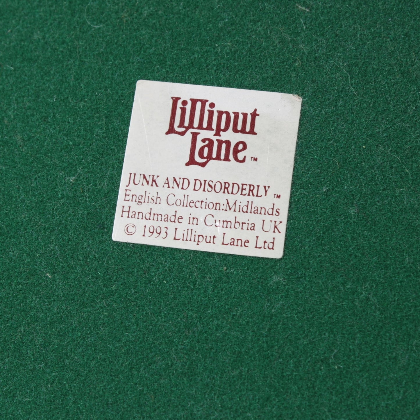 Zeldzame Lilliput Lane Junk and Disorderly cottage, handgemaakt miniatuurhuisje, vintage uit 1993, Engelse nostalgie, verzamelobject