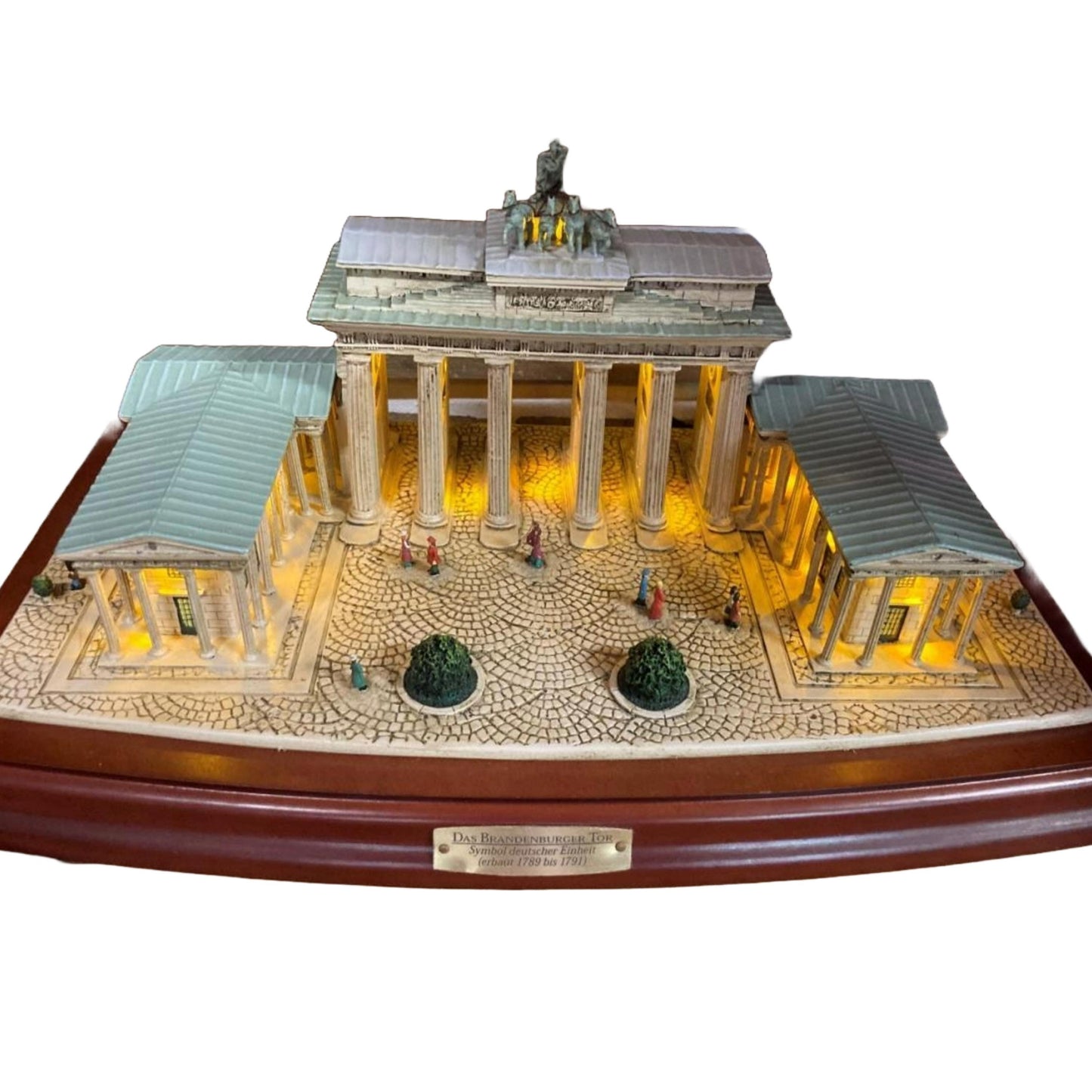 Detailed Brandenburger Tor Miniature Model with LED Lights by Hamilton Collection, 1990s, Gratis verzending