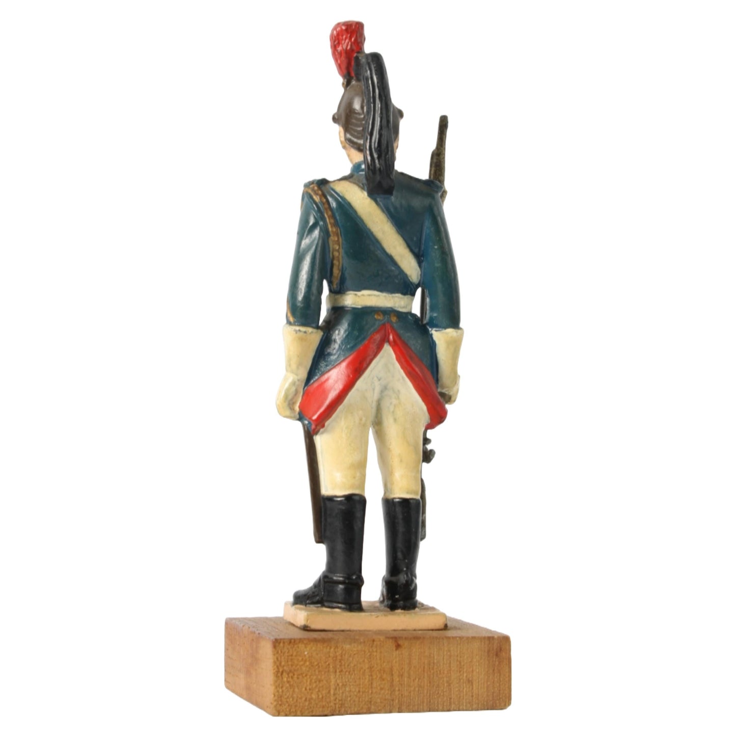 Vintage Garde Républicaine Soldaat Beeldje, Frankrijk 1966, Gietijzer, Gratis Verzending, Militair verzamelobject