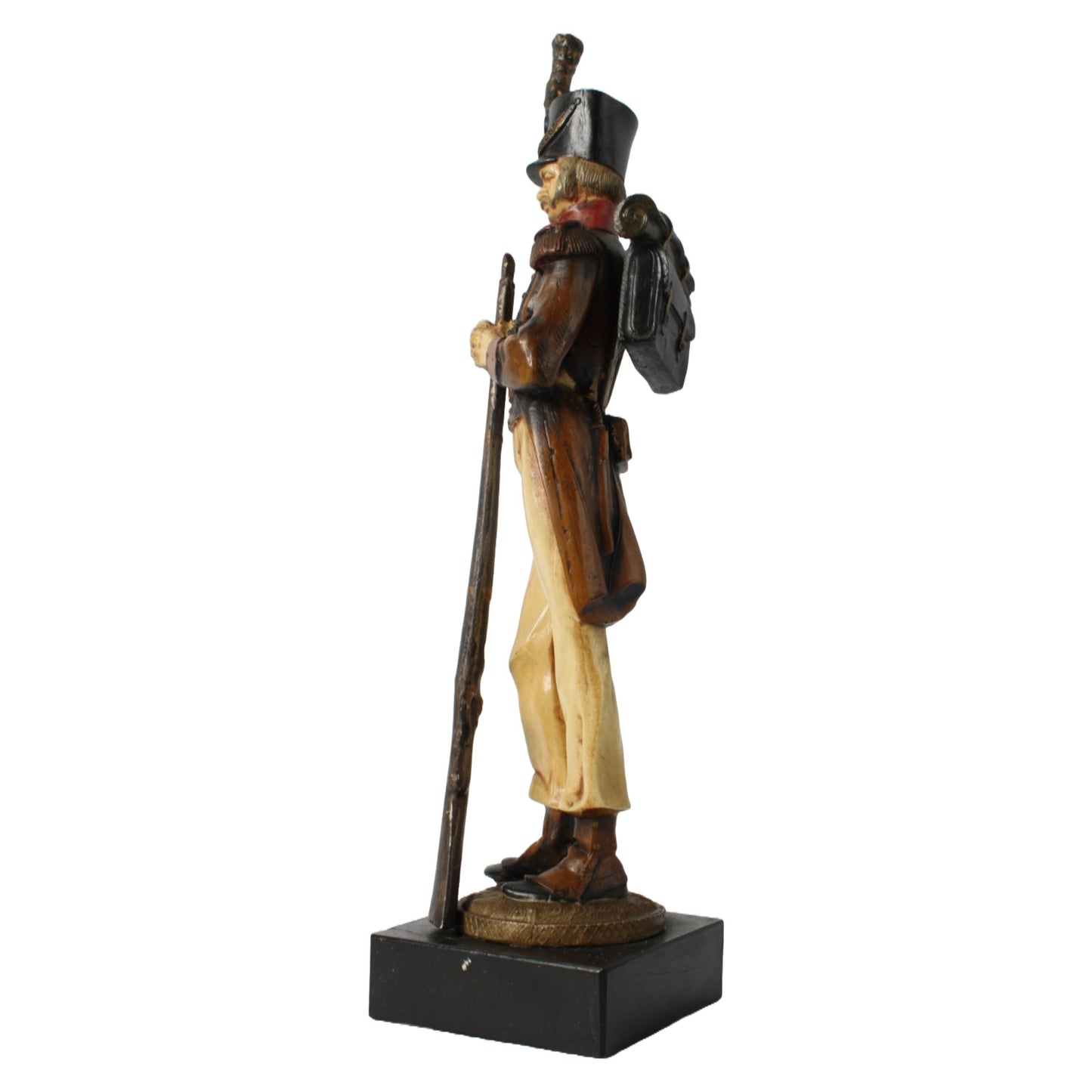 Handgeschilderd Figuratief Beeld van Soldaat, Circa 19e-20e Eeuw, Griekse Maker S. Pazopoulou, Verzamelaarsobject