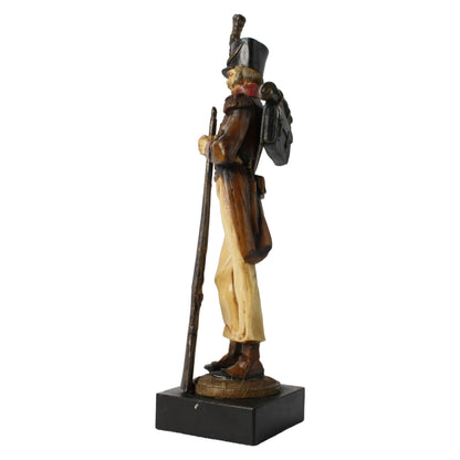 Handgeschilderd Figuratief Beeld van Soldaat, Circa 19e-20e Eeuw, Griekse Maker S. Pazopoulou, Verzamelaarsobject