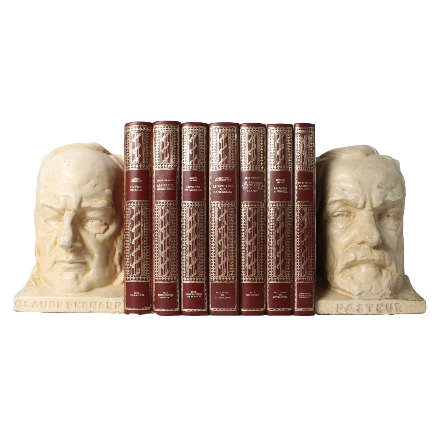 Luxe Lederen Boekenreeks van Klassieke Literatuur - Gelimiteerde Editie Collectie - Franstalig - Decoratieve boeken - Gratis Verzending