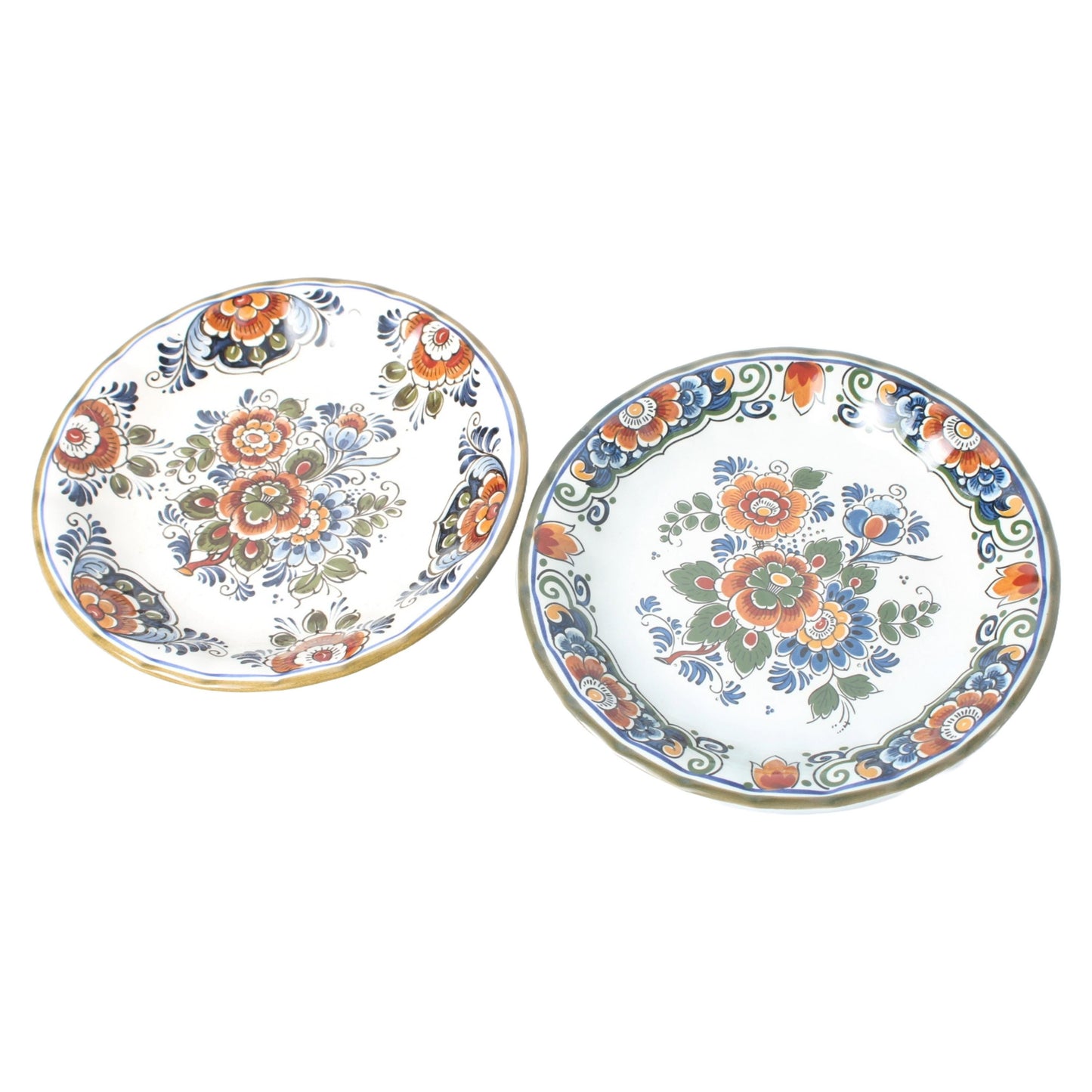 Traditionele 11-delige Handbeschilderde Polychrome Delfts Aardewerk Set - Vazen, Borden, Potten, Gratis Verzending, Delts Blauw, Kaststel