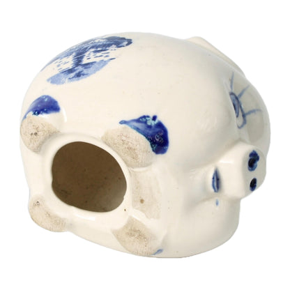 Traditioneel Delfts blauw spaarvarken, handgeschilderd, 10 cm, decoratief object uit Nederland