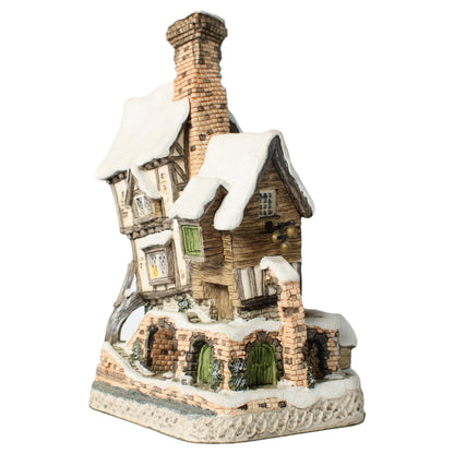 Authentieke David Winter Cottage "Old Joes Beetling Shop" 1993, handgemaakt, vintage miniatuurhuisje, zeldzaam verzamelobject