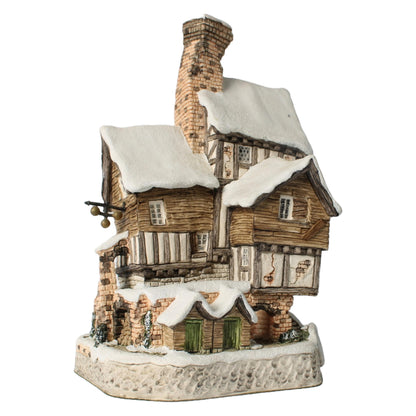 Authentieke David Winter Cottage "Old Joes Beetling Shop" 1993, handgemaakt, vintage miniatuurhuisje, zeldzaam verzamelobject