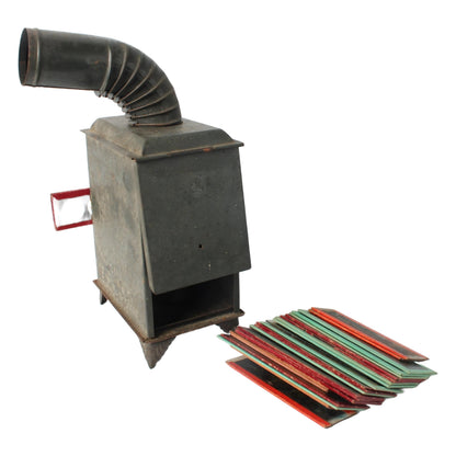 Antieke toverlantaarn met glazen platen, 19e-eeuwse projector met olielamp, educatieve projectieset, gratis verzending