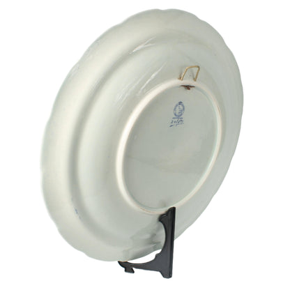 Authentiek Royal Sphinx Delfts Blauw Wandbord met Paardenslee Scène, Handgeschilderd 38cm, Gratis Verzending