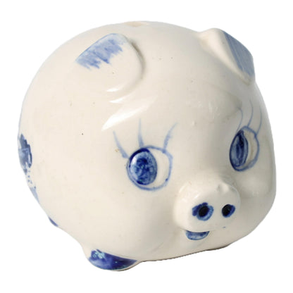 Traditioneel Delfts blauw spaarvarken, handgeschilderd, 10 cm, decoratief object uit Nederland