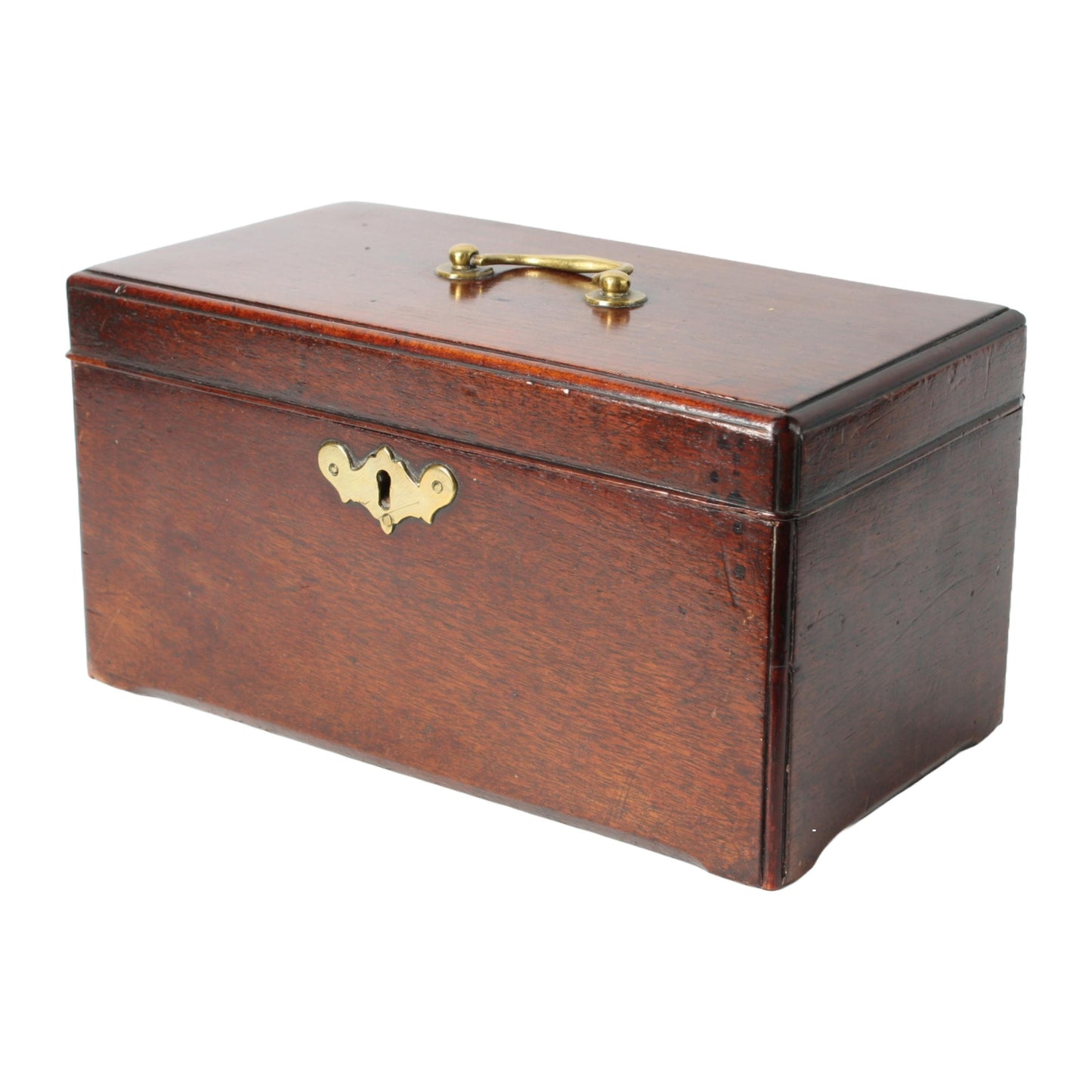 Antiek Houten Kistje  19e-eeuws Thee- of Tabaksdoosje met Compartimenten  Klassiek Design en Functioneel Object - Gratis verzending