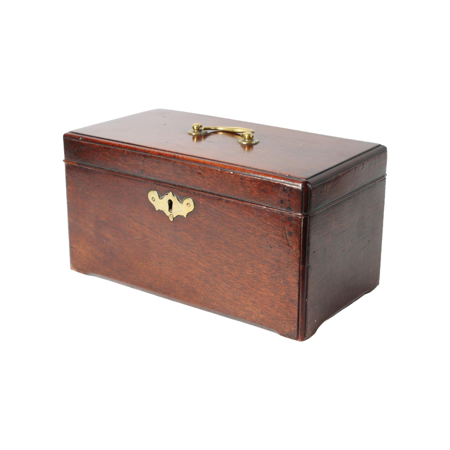 Antiek Houten Kistje  19e-eeuws Thee- of Tabaksdoosje met Compartimenten  Klassiek Design en Functioneel Object - Gratis verzending