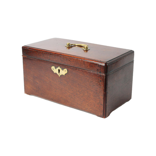 Antiek Houten Kistje  19e-eeuws Thee- of Tabaksdoosje met Compartimenten  Klassiek Design en Functioneel Object - Gratis verzending