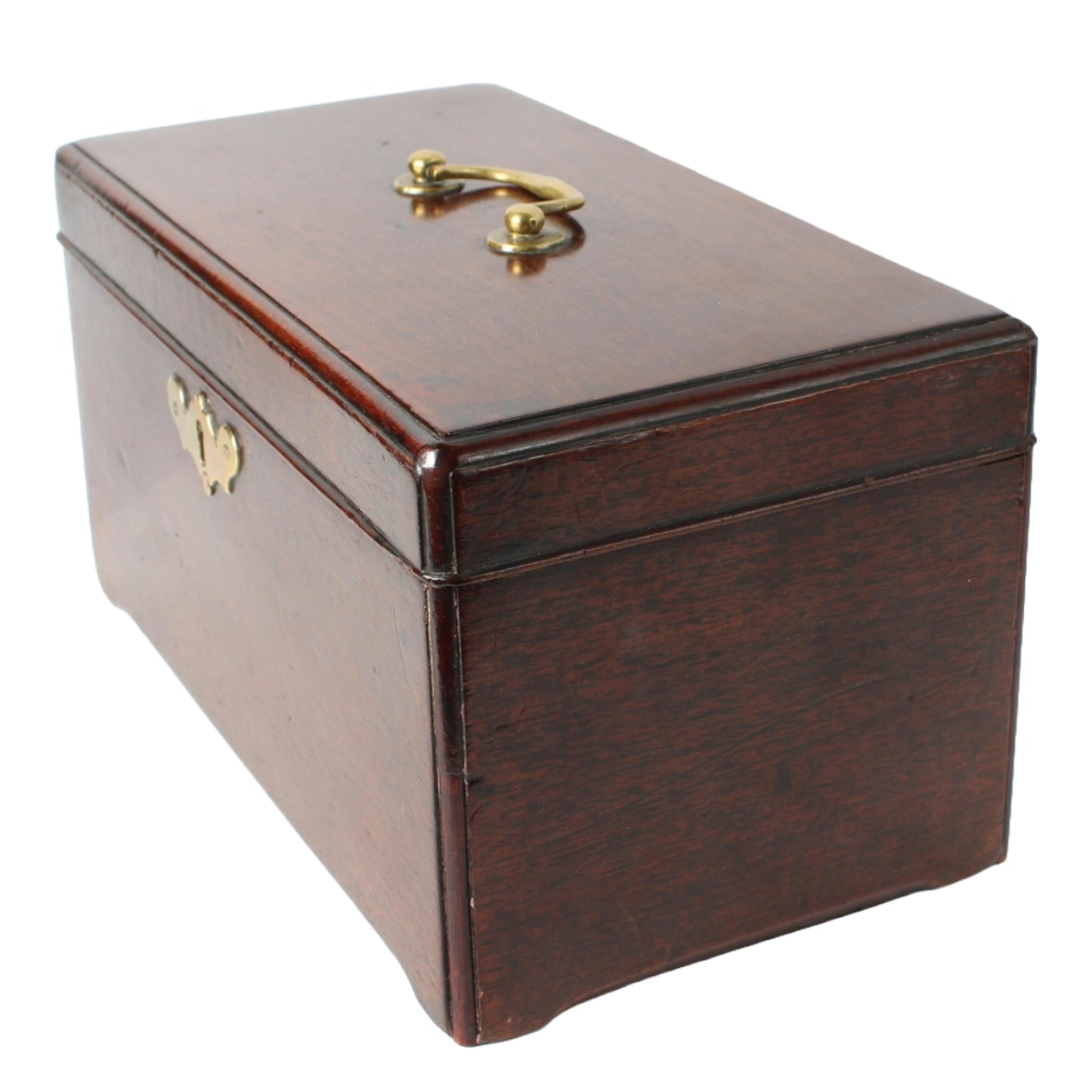 Antiek Houten Kistje  19e-eeuws Thee- of Tabaksdoosje met Compartimenten  Klassiek Design en Functioneel Object - Gratis verzending