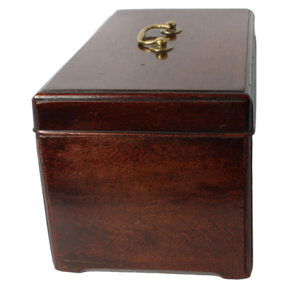 Antiek Houten Kistje  19e-eeuws Thee- of Tabaksdoosje met Compartimenten  Klassiek Design en Functioneel Object - Gratis verzending
