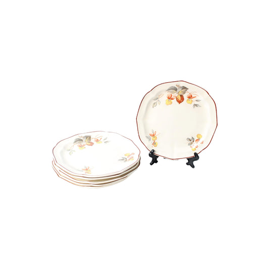 Vintage bloemdecor servies | Société Céramique Maastricht | Handgemaakt Nederlands aardewerk | 1920-1950 | Gratis Verzending