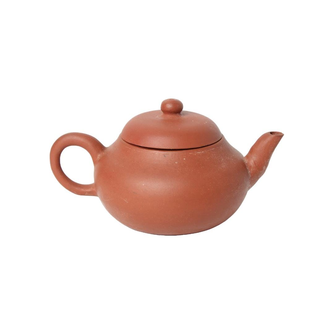 Rare Vintage Yixing Teapot Made of Zisha Clay with Mengchen Seal | Traditional Handmade Teapot for Gongfu Cha Ceremony
