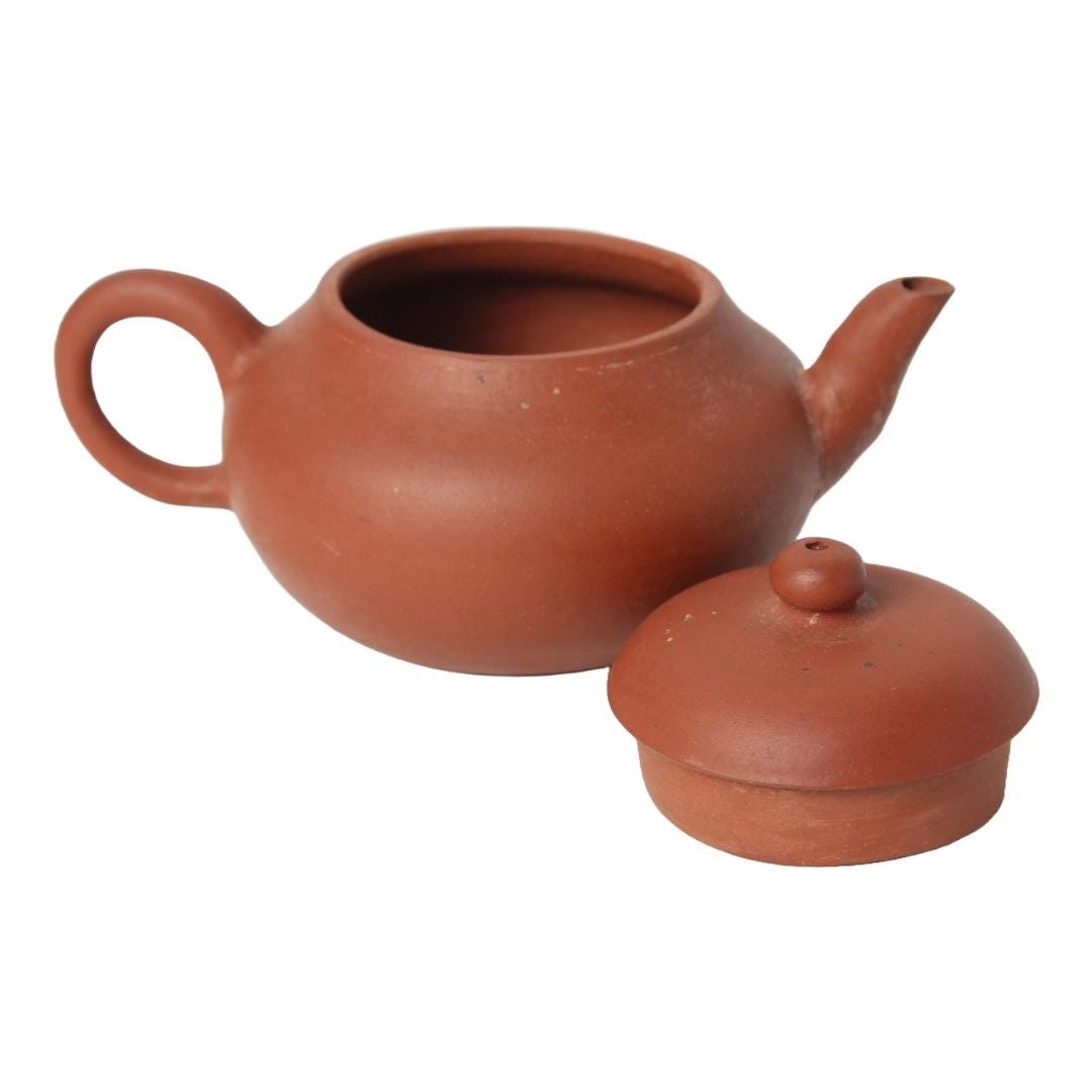 Rare Vintage Yixing Teapot Made of Zisha Clay with Mengchen Seal | Traditional Handmade Teapot for Gongfu Cha Ceremony