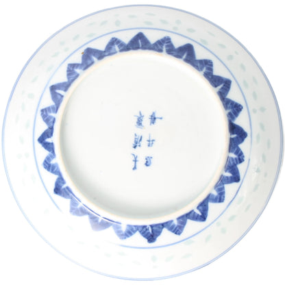 Rare Chinese Porcelain Dragon Plate with Five-Clawed Dragon, Guangxu Period (1875–1908), Underglaze Blue & Transparent Glaze