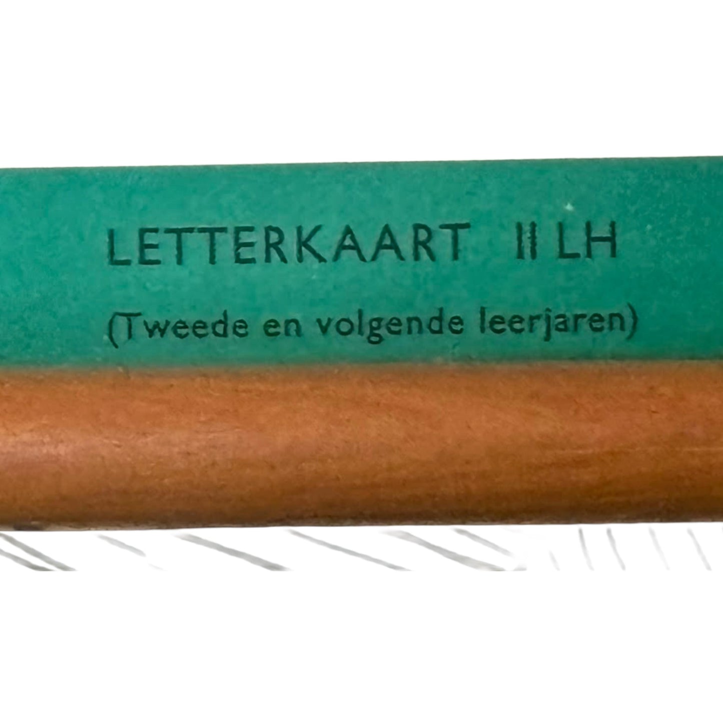 Vintage Nederlandse schoolkaart met verbonden schrift voor linkshandigen  educatieve letterkaart ca. 19801995  J.B. Wolters Groningen